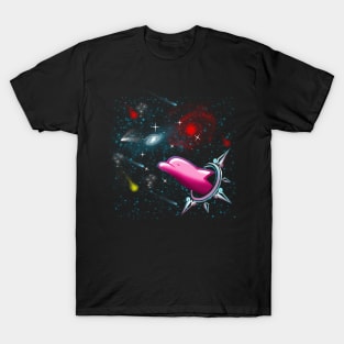 dolphin going to galaxy T-Shirt